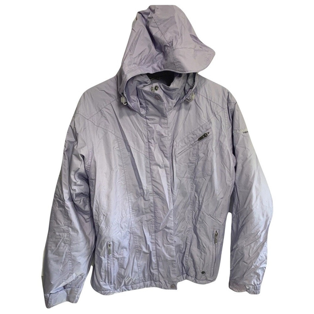 Columbia Vertex Ski Jacket Large Lavender Purple Hooded Insulated Gorpcore Sport